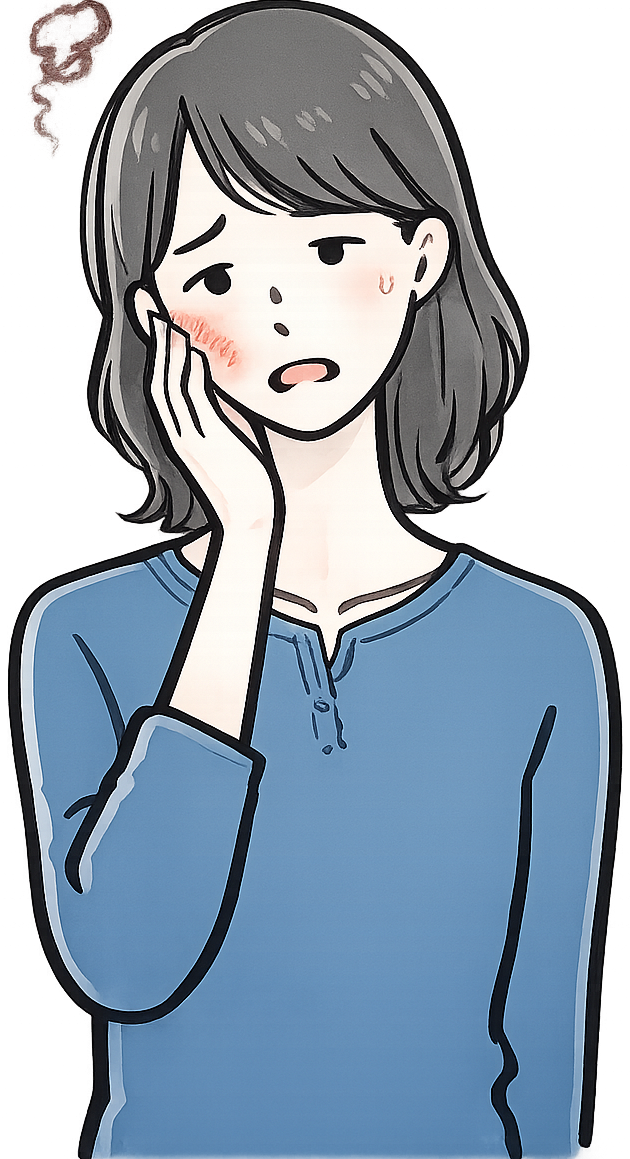 歯周病が心配な女性